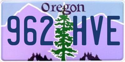 OR license plate 962HVE