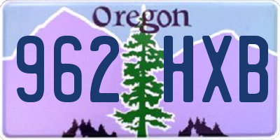 OR license plate 962HXB