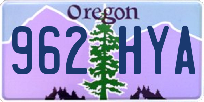 OR license plate 962HYA