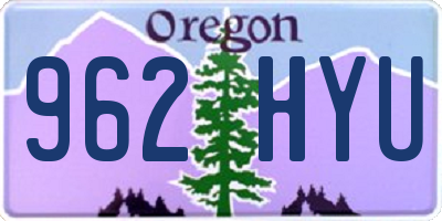 OR license plate 962HYU