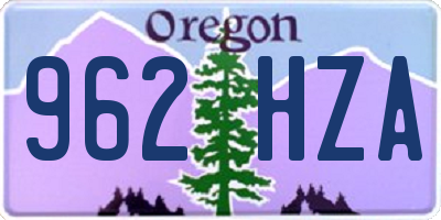 OR license plate 962HZA