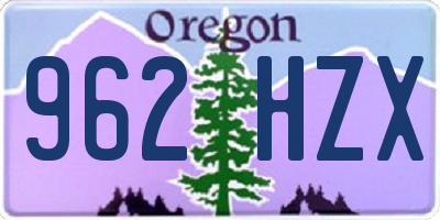 OR license plate 962HZX