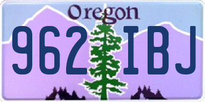 OR license plate 962IBJ