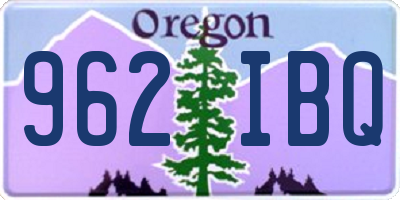 OR license plate 962IBQ