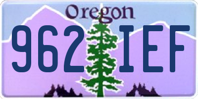 OR license plate 962IEF