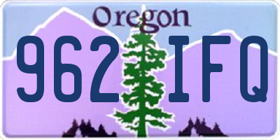 OR license plate 962IFQ
