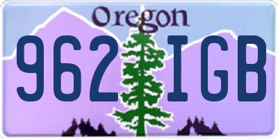 OR license plate 962IGB