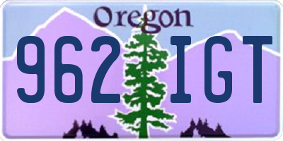 OR license plate 962IGT
