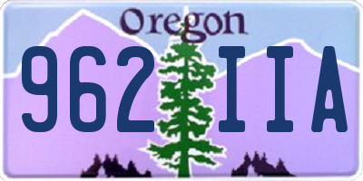 OR license plate 962IIA