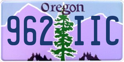 OR license plate 962IIC