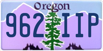 OR license plate 962IIP