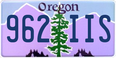 OR license plate 962IIS