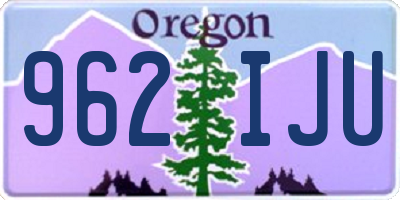 OR license plate 962IJU