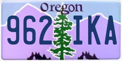 OR license plate 962IKA