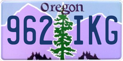 OR license plate 962IKG