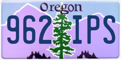 OR license plate 962IPS