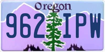 OR license plate 962IPW