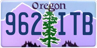 OR license plate 962ITB