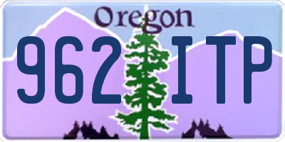 OR license plate 962ITP
