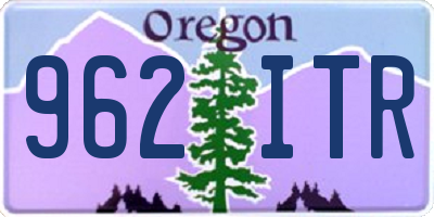 OR license plate 962ITR