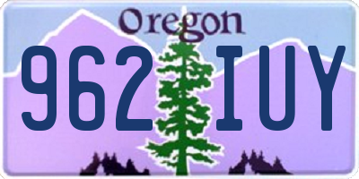 OR license plate 962IUY