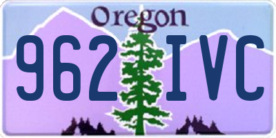 OR license plate 962IVC