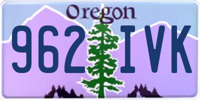 OR license plate 962IVK