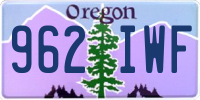 OR license plate 962IWF