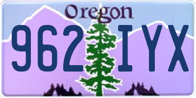 OR license plate 962IYX