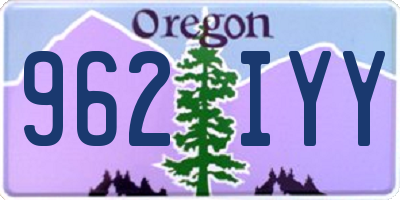 OR license plate 962IYY
