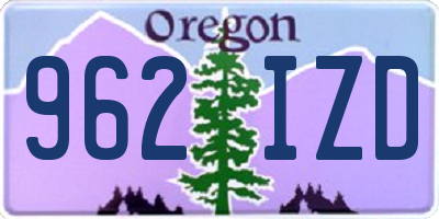 OR license plate 962IZD