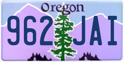 OR license plate 962JAI