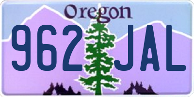 OR license plate 962JAL