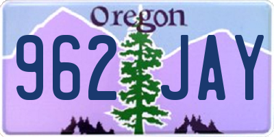 OR license plate 962JAY