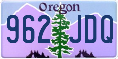 OR license plate 962JDQ