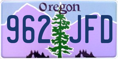 OR license plate 962JFD