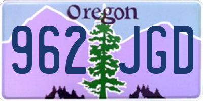 OR license plate 962JGD