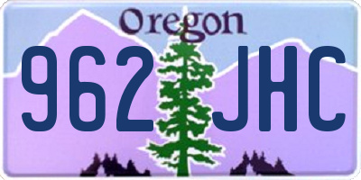 OR license plate 962JHC