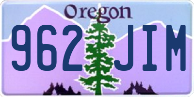 OR license plate 962JIM