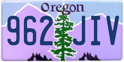 OR license plate 962JIV