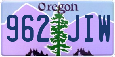 OR license plate 962JIW