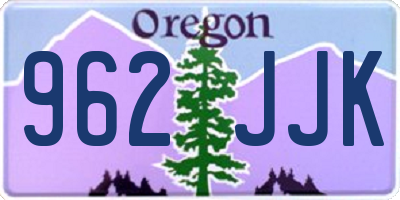 OR license plate 962JJK