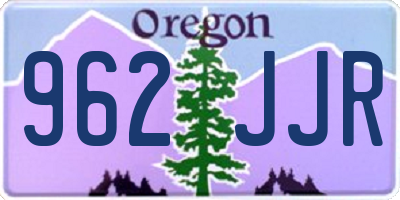 OR license plate 962JJR