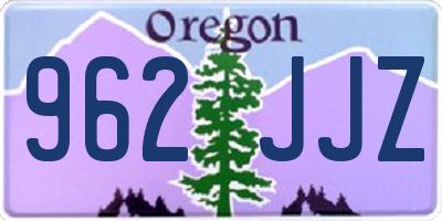 OR license plate 962JJZ
