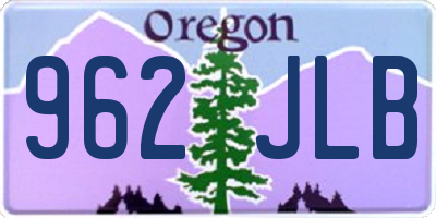 OR license plate 962JLB