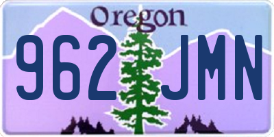OR license plate 962JMN