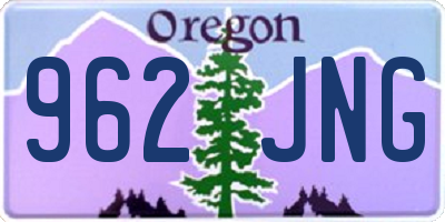 OR license plate 962JNG