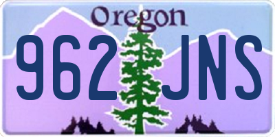 OR license plate 962JNS