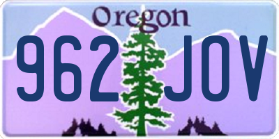 OR license plate 962JOV