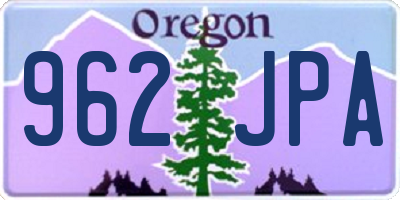 OR license plate 962JPA